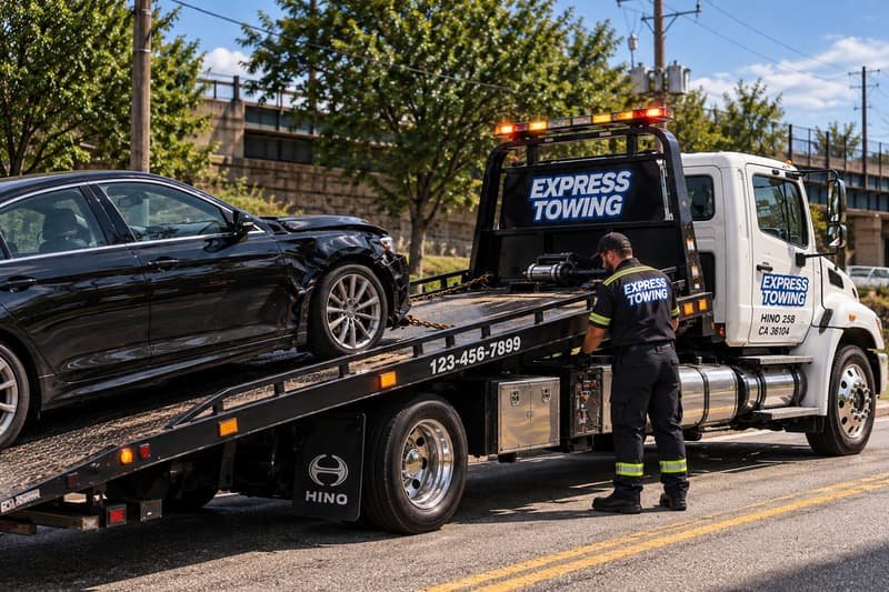 Express Towing accident recovery in Philadelphia
